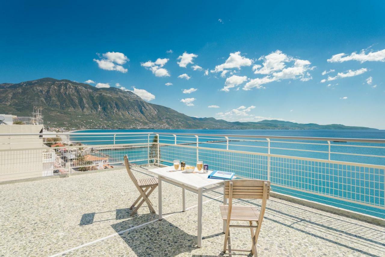 Ferienwohnung Seafront Penthouse Leo Kalamata Exterior foto