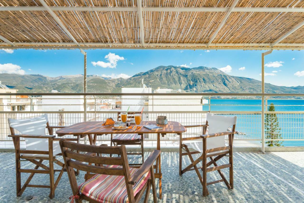 Ferienwohnung Seafront Penthouse Leo Kalamata Exterior foto