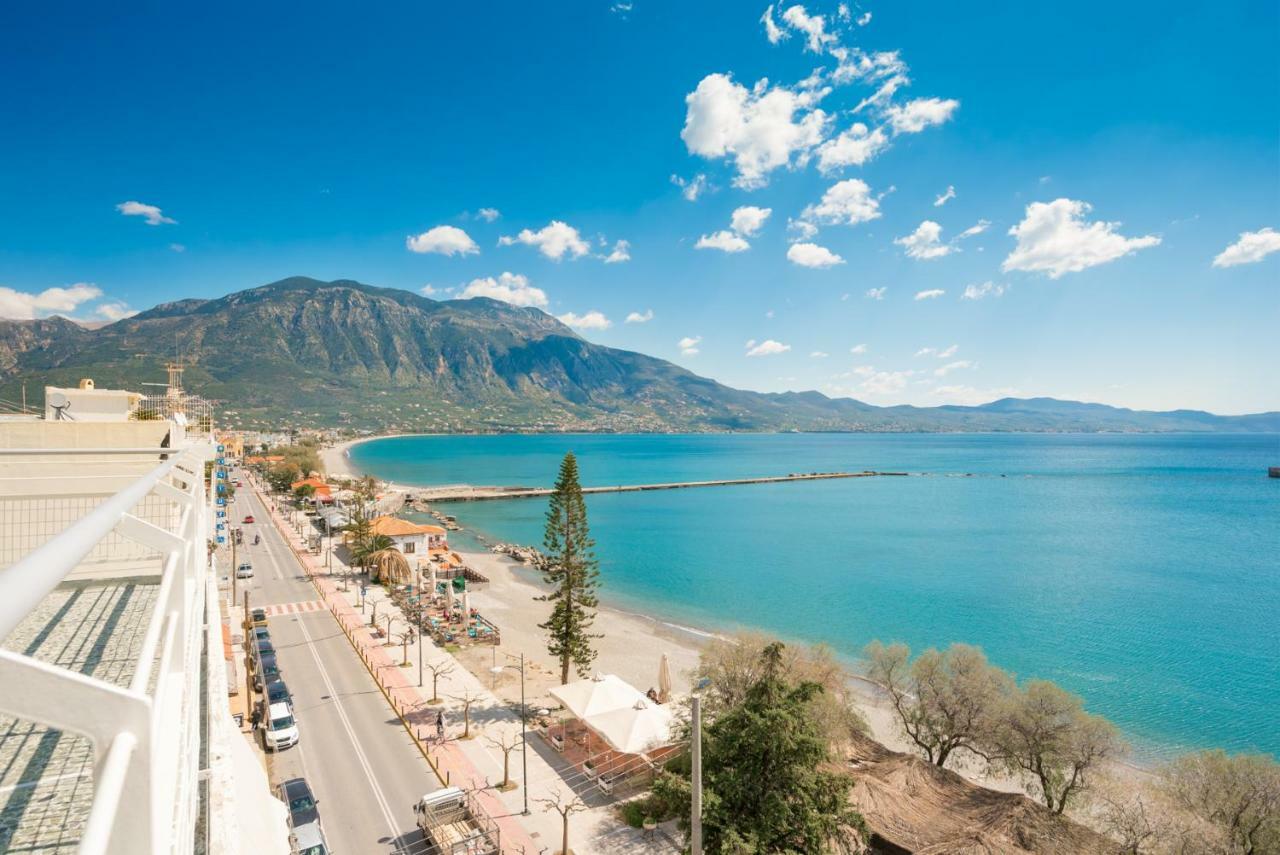 Ferienwohnung Seafront Penthouse Leo Kalamata Exterior foto